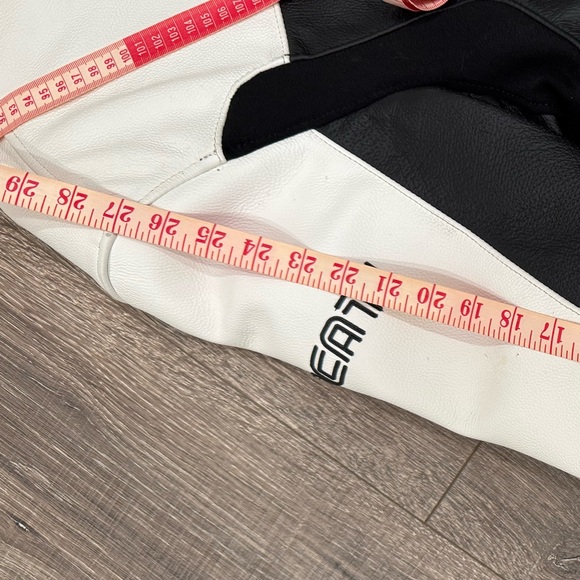 Ducati black and white leather motorcycle jacket - Picture 9 of 11